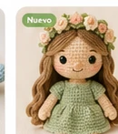 Muñeca artesanal tejida al crochet